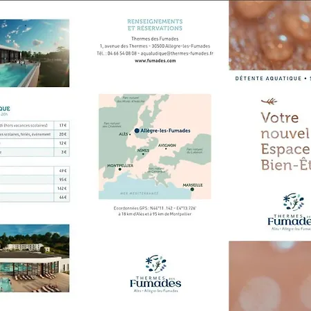Апартаменты Cuisine Independant 2 Pers Piscine Proche Thermes Des Fumades Rousson (Gard)