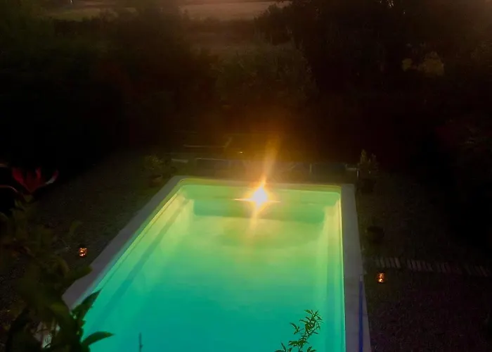 Cuisine Independant 2 Pers Piscine Proche Thermes Des Fumades *